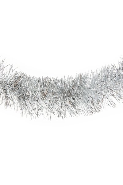 FAMİLY Ghirlanda Craciun argintie 200 cm decor usa masa scari semineu festiv