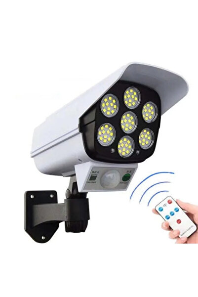 MACVI Lampa Solara Tip Camera Falsa Macvi® cu Senzor de Miscare si 77 LED-uri...