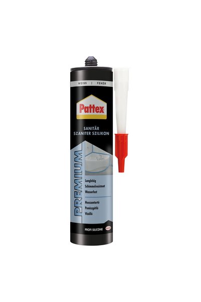 Pattex Silicon sanitar alb 280ml, etansant baie anti mucegai rezistent apa in...