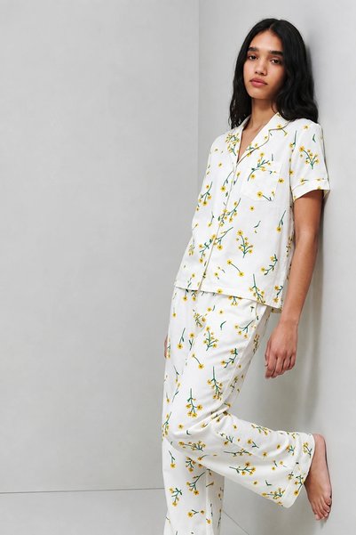 bysocafashion Women's Multi-Colored Standard Size Elasticated Pajama Set