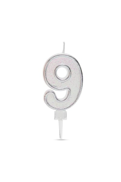 FAMİLY Lumanari tort cifra 9, aniversare, decor petrecere, 6.5 x 4 cm