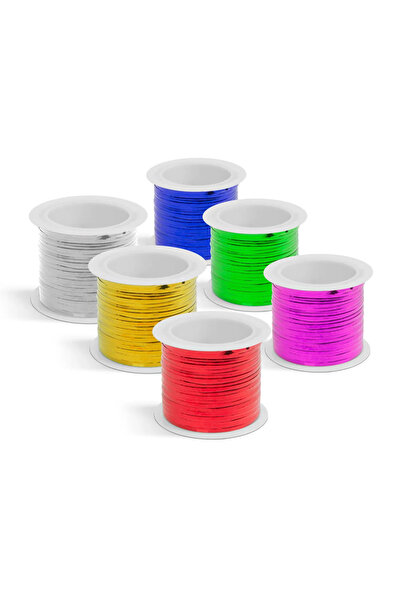 FAMİLY Panglica decorativa lucioasa, 15 m cu fir metalic