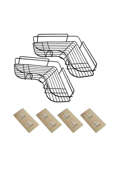 MACVI Set 2 suporturi de dus triunghiulare Macvi®, montaj pe perete, organiza...