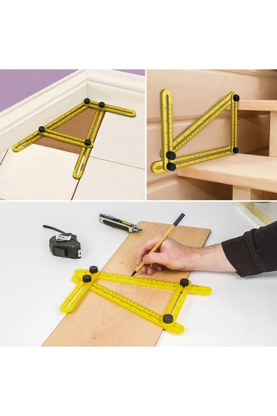 Handy Rigla multifunctionala din plastic pentru copiere unghiuri si masurator...