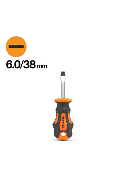 Handy Surubelnita Dreapta 6 mm, Lama Crom Vanadiu 38 mm, Maner Ergonomic Anti...