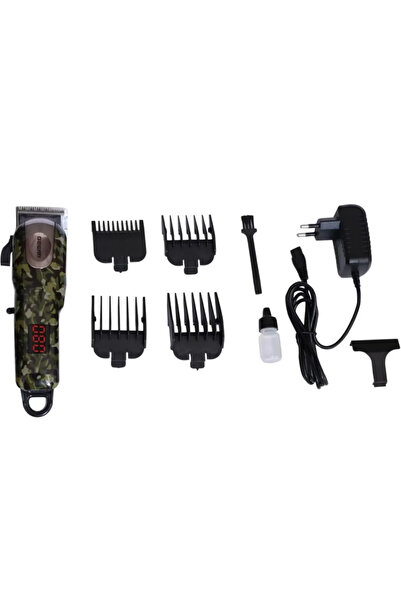 MACVI Trimmer Macvi® GM 2608 cu afisaj LED - Functionare cu cablu/fara fir, 1...