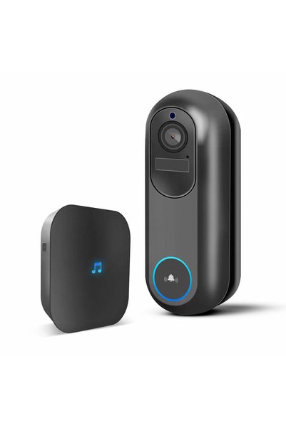 DELIGHT Interfon video WiFi Full HD cu PIR 12V si baterie MicroSD vedere noct...