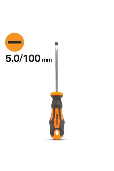 Handy Surubelnita Dreapta 5 mm, Lama Crom Vanadiu 100 mm, Maner Ergonomic Ant...