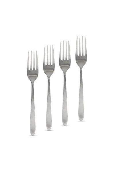 Bewello Set 4 furculite inox, 18,8 cm, design elegant, oțel inoxidabil