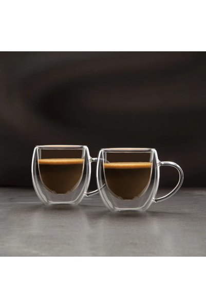 Vog und Arths Pahar din sticlă cu perete dublu - 80 ml - 2 flacoane / ambalaj