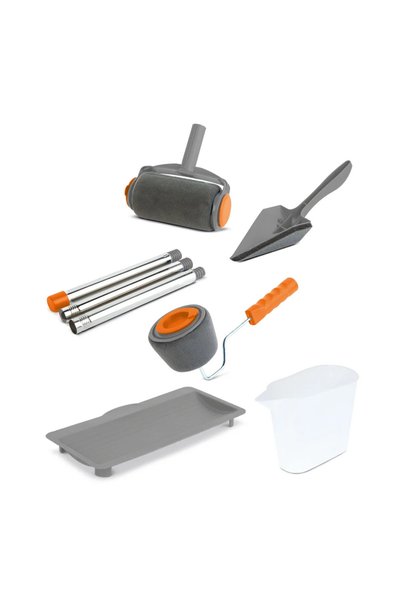 Handy Set trafalet cu rezervor pentru vopsit 6 piese, rola burete 150 mm, sis...