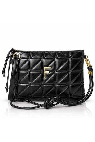 FRAGOLA Πρακτικό τσαντάκι PC30-black-shiny