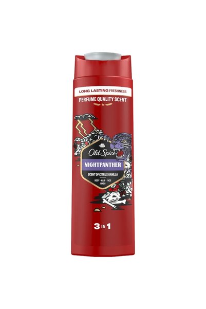 Old Spice Pantera Nopții Gel de duș și șampon 3-în-1 pentru corp, păr și față...