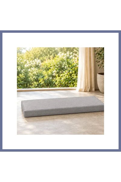 Generic Brand Perna dreptunghiulară pentru bancă · 50 × 100 × 7 cm | Gri | Pe...