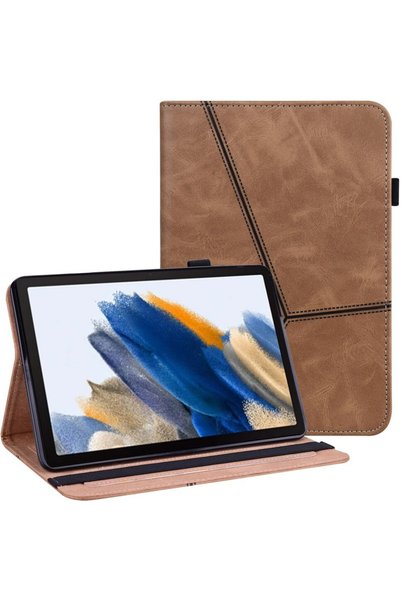 XGSM Husă clasică pentru Samsung Galaxy Tab A9+ cu suport pentru stylus, maro