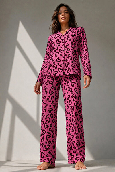 bysocafashion Women's Lilac Long Sleeve Cotton Pajama Set