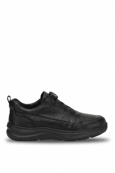 Guja 26Blg541-1 Men's Genuine Leather Classic Sneaker Black