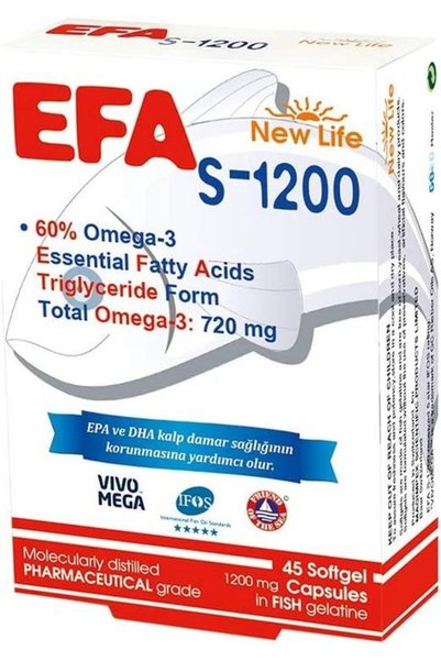 New Life Efa S-1200 Omega3 45 Kapsül