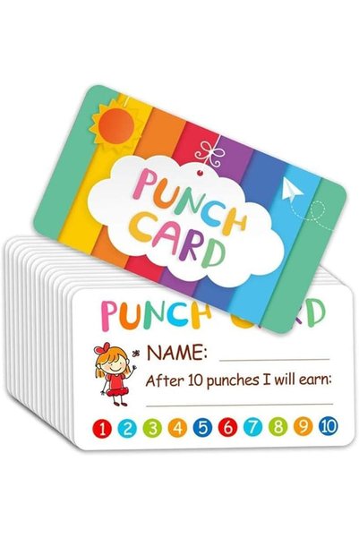 ALMEKAQUZ 100 PCS Cards Incentive Reward Behavior Chart