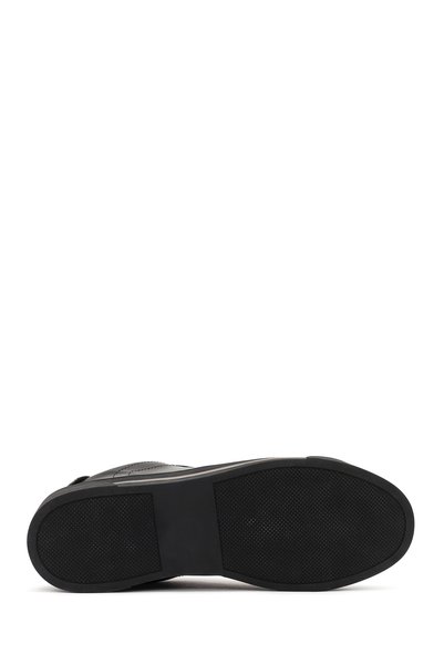 Derimod Women's Black Lace-Up Stone Sneaker Af520001Sv