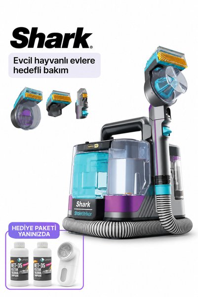Shark HairPro Pet Halı ve Koltuk Yıkama Makinesi Mor | 2 L Şampuan + Hav&Yün Temizleyici Hediye