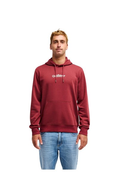 Quiksilver Ανδρικό κόκκινο φούτερ με κουκούλα Fineline
