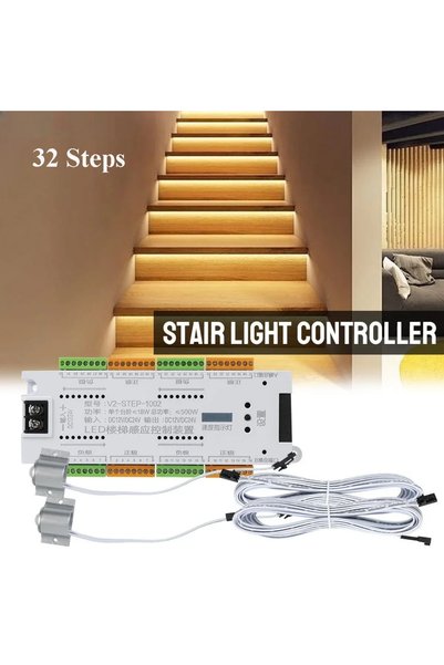 Choice Motion Sensor LED Stair Light Controller Kit DC 12V 24V 32 Channels St...