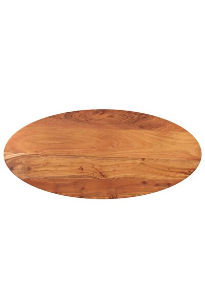 vidaxl Blat de masă oval, 100x50x2,5 cm, lemn masiv de acacia