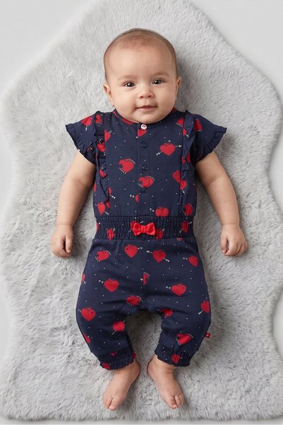 Feetje Toddlers Girl Allover Print Jumpsuit, Multicolor