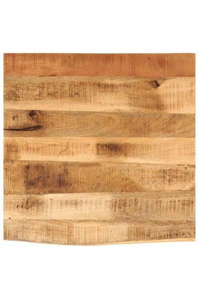 vidaxl Blat de masă margine naturală, 80x80x3,8 cm, lemn masiv mango