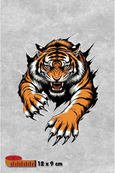 Yalıgraf Reklam Tabela Tiger Claw Sticker Motor Print Sticker Helmet Sticker Paste Sticker Auto Sticker Laptop Thermos Phone Waterproof Foil