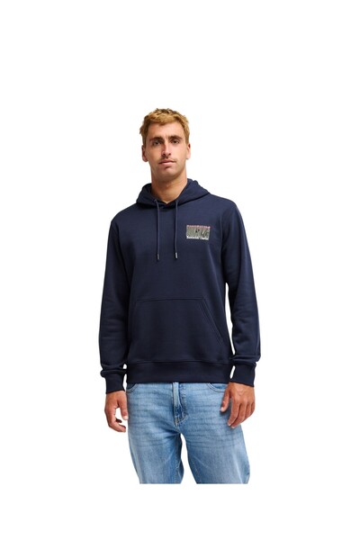 Quiksilver Ανδρικό φούτερ με κουκούλα σε σκούρο μπλε χρώμα