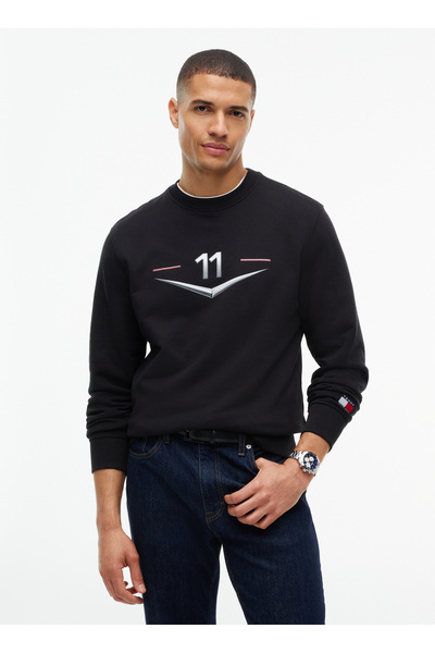 Tommy Hilfiger Sweatshirt, L, Siyah