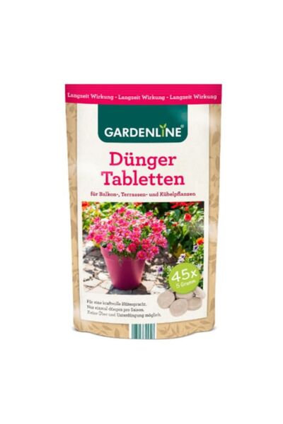 gardenline Ταμπλέτες λιπάσματος για φυτά μπαλκονιού και σε γλάστρες – 45 ταμπ...