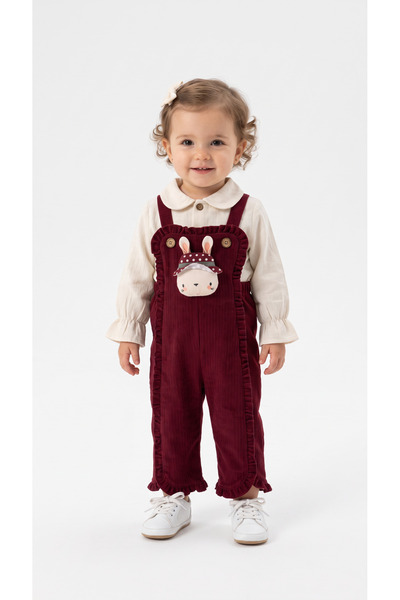 Mışıl Kids Ruffled Rabbit Baby Girl Set