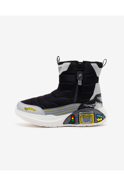 SKECHERS GARAGE Büyük Erkek Çocuk Siyah Bot 402151L BKSL