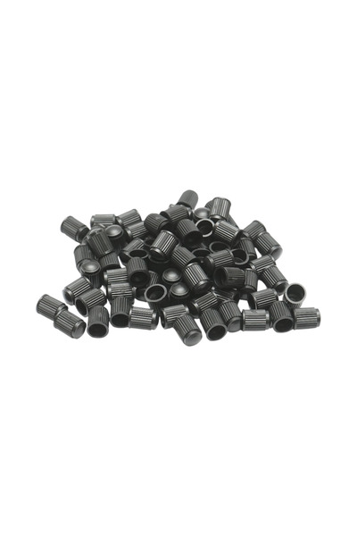 UTB Black plastic valve caps 100 pcs/set