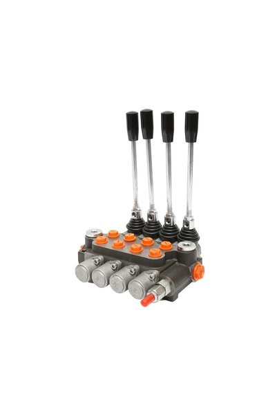 UTB Distribuitor hidraulic cu 4 manete debit 40L/min cu levier inclus -15 /+8...