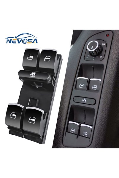 Choice مفتاح كروم أحمر 5ND959857 لسيارات فولكس فاجن جولف 5 و6 GTI MK5 MK6 وجي...