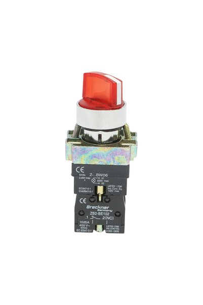 UTB 2-position selector switch and red LED signaling indicator 1NO+1NC, 220V,...