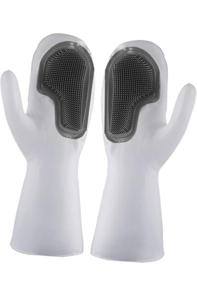 Arabest Yelajoy Non-Slip Dishwashing Gloves with Brush Function,Thickened Kit...