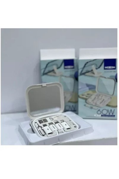 OEM Σετ καλώδιο φόρτισης Type C 60W με 3 αντάπτορες usb σε θήκη Moxom MX-CB16...