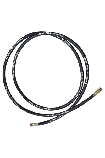 UTB Pressure hose 2SN DN10 crimped with hydraulically fixed ends L = 3400 mm ...