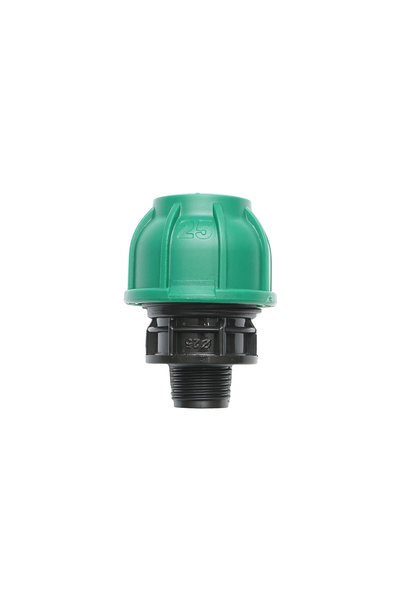 UTB Racord compresiune cu filet exterior D25mmx1/2 toll, PN10 Bar pentru sist...