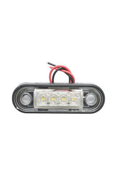 UTB Странична габаритна лампа овална LED 12-24V бяла 4 светодиода 85x28x11мм ...