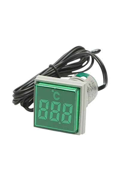 UTB Indicator digital temperatura cu sonda LED verde 220V/380V AC Ø 22mm Brec...