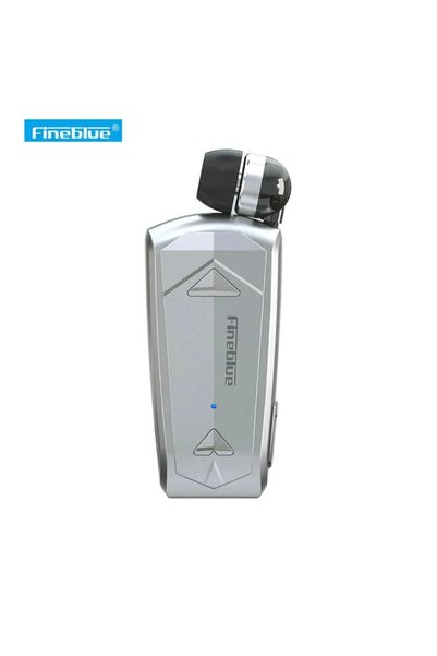 Fineblue F520 In-ear Bluetooth Handsfree ακουστικό πέτου σε ασημί χρώμα