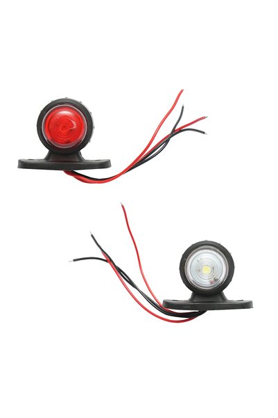 UTB LED странични габаритни светлини 24V, червено-бели