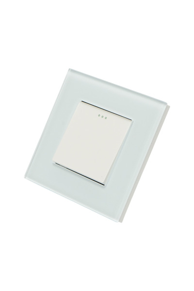 UTB Intrerupator cap scara alb incastrat 220V, 16AX, indicator luminos, rama ...