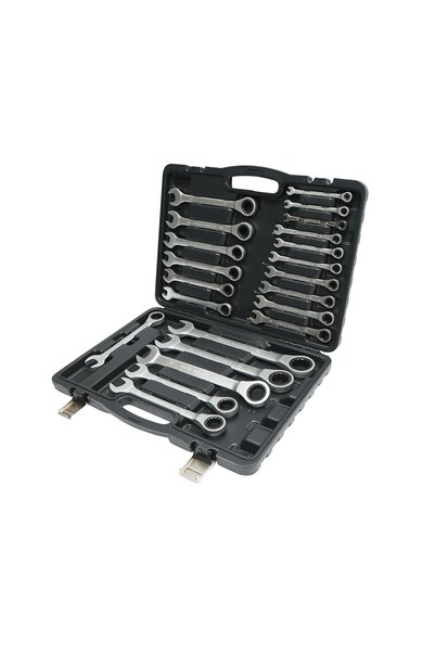 UTB Σετ 22 κλειδιών συνδυασμού με καστάνια 6-32mm CrV Breckner Γερμανία